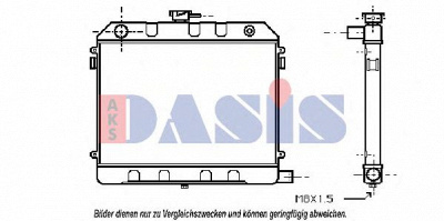 AKS DASIS 151370n -  Радиатор, охлаждение двигателя